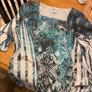 Catherine’s fine knit embossed sweater